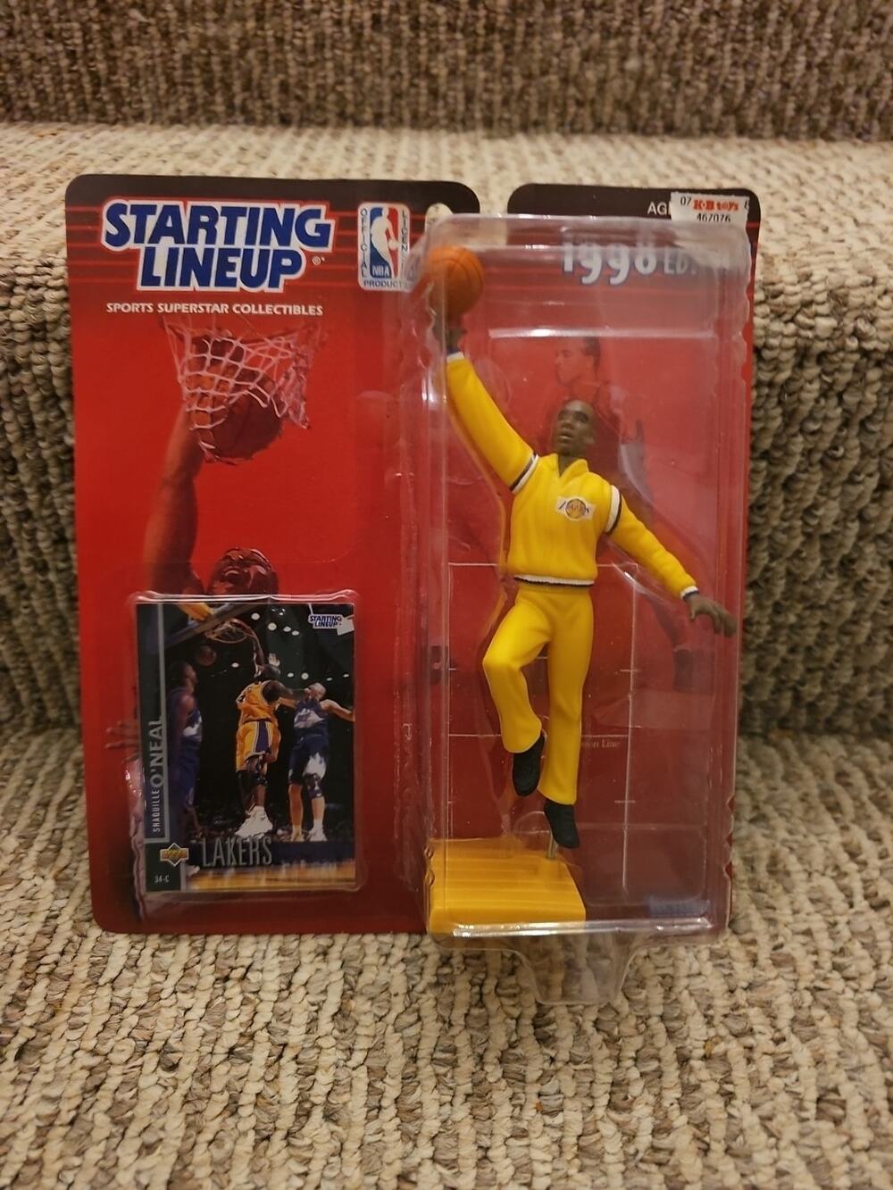 1998 Starting Lineup NBA Los Angeles Lakers Shaquille O'Neal SEALED NEW